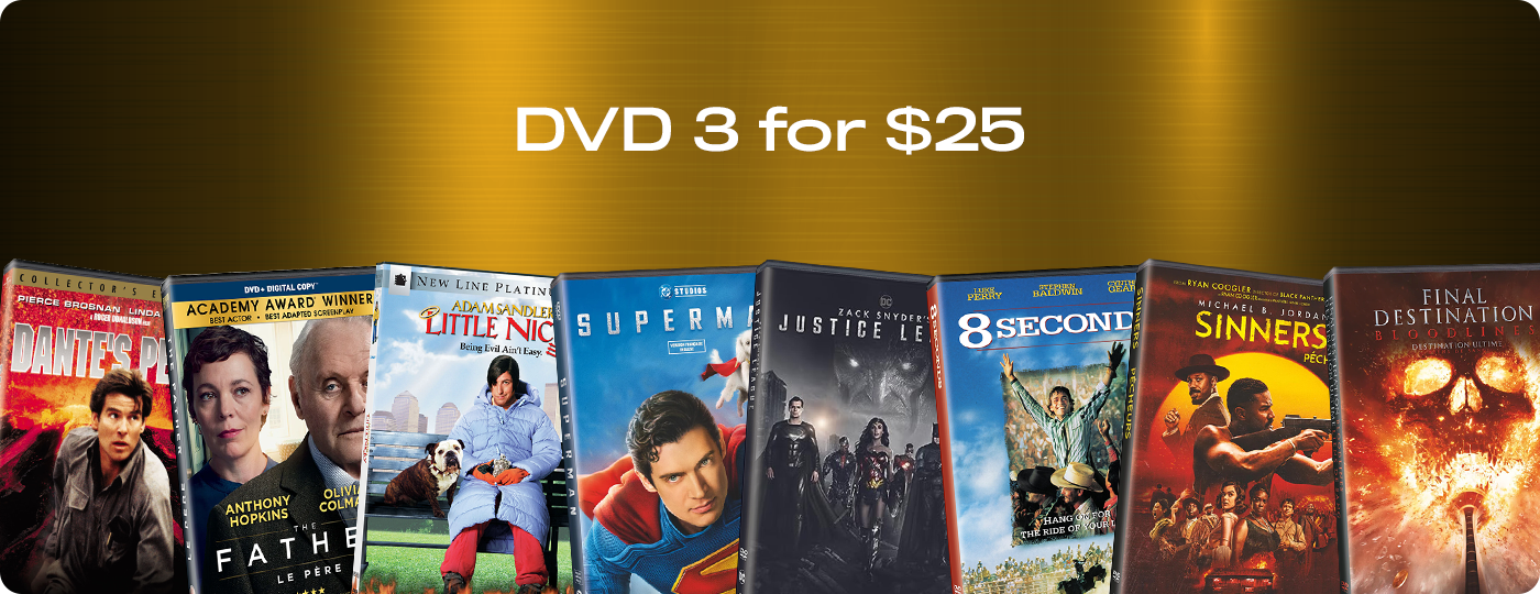 DVD 3 for $25 Multibuy