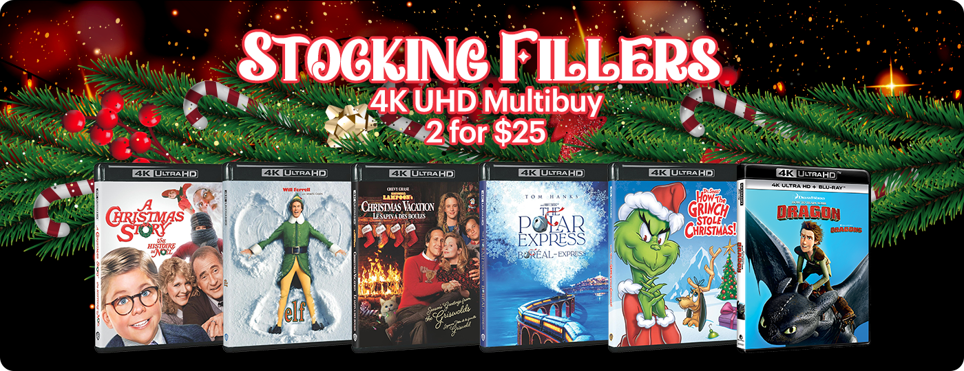 Stocking Fillers 2 for $25 4K UHD