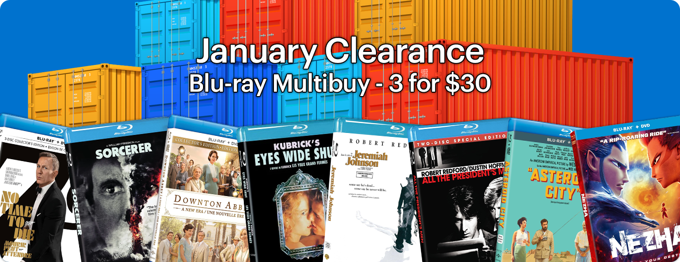 Jan Clearance - 3 for $30 Blu-ray