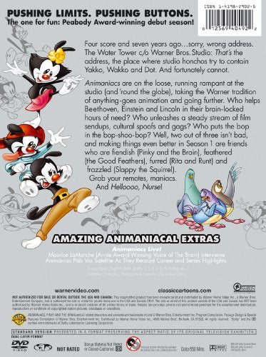 Steven Spielberg Presents Animaniacs: The Complete First Volume [DVD]