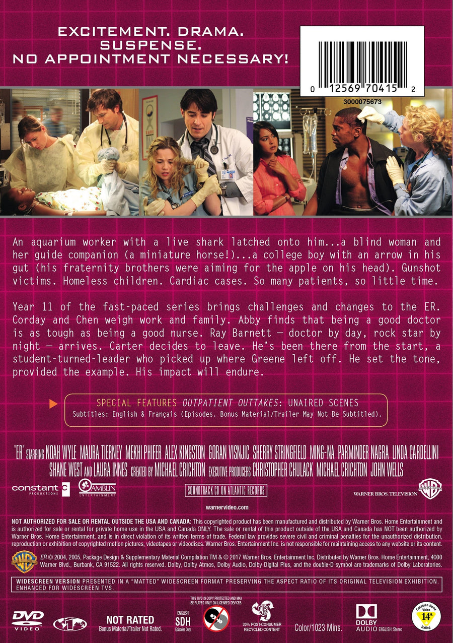 ER: The Complete Eleventh Season (Box Set) [DVD]