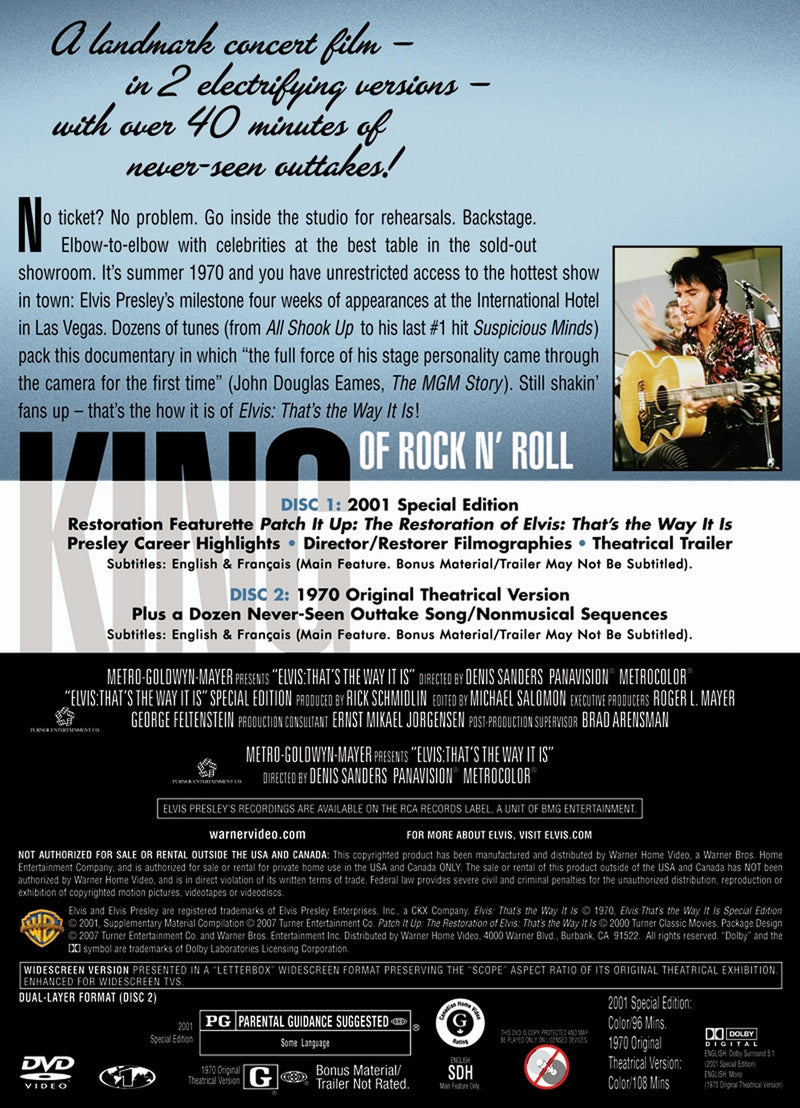 Elvis Presley: That's the Way It Is (Special Edition) [DVD]