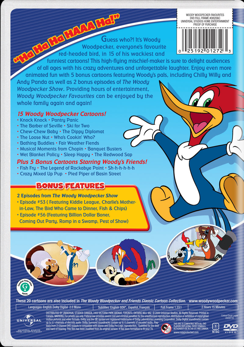 Woody Woodpecker Favorites [DVD]