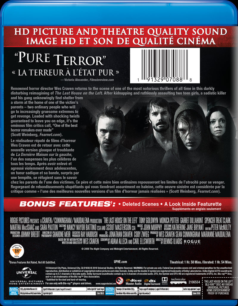 The Last House On the Left [DVD]