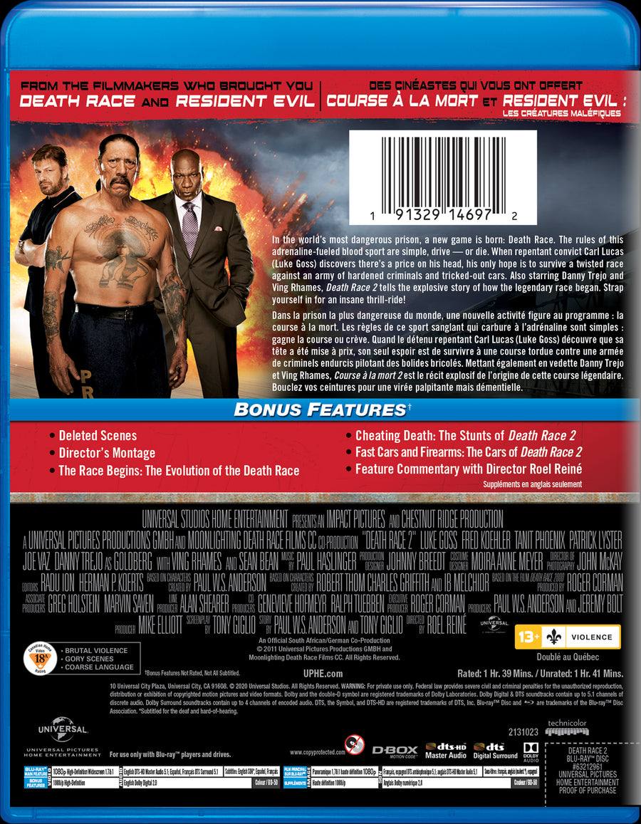 Death Race 2 [DVD]