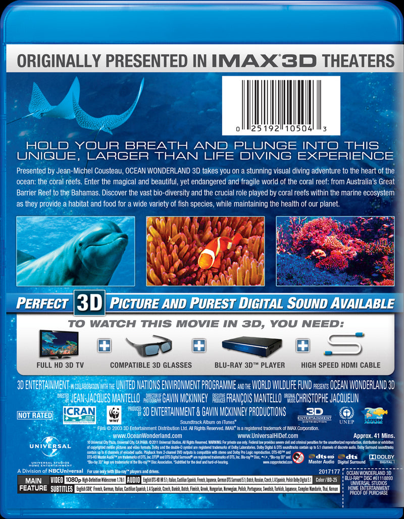 Ocean Wonderland 3D (Blu-ray 3D + Blu-ray) [Blu-ray]