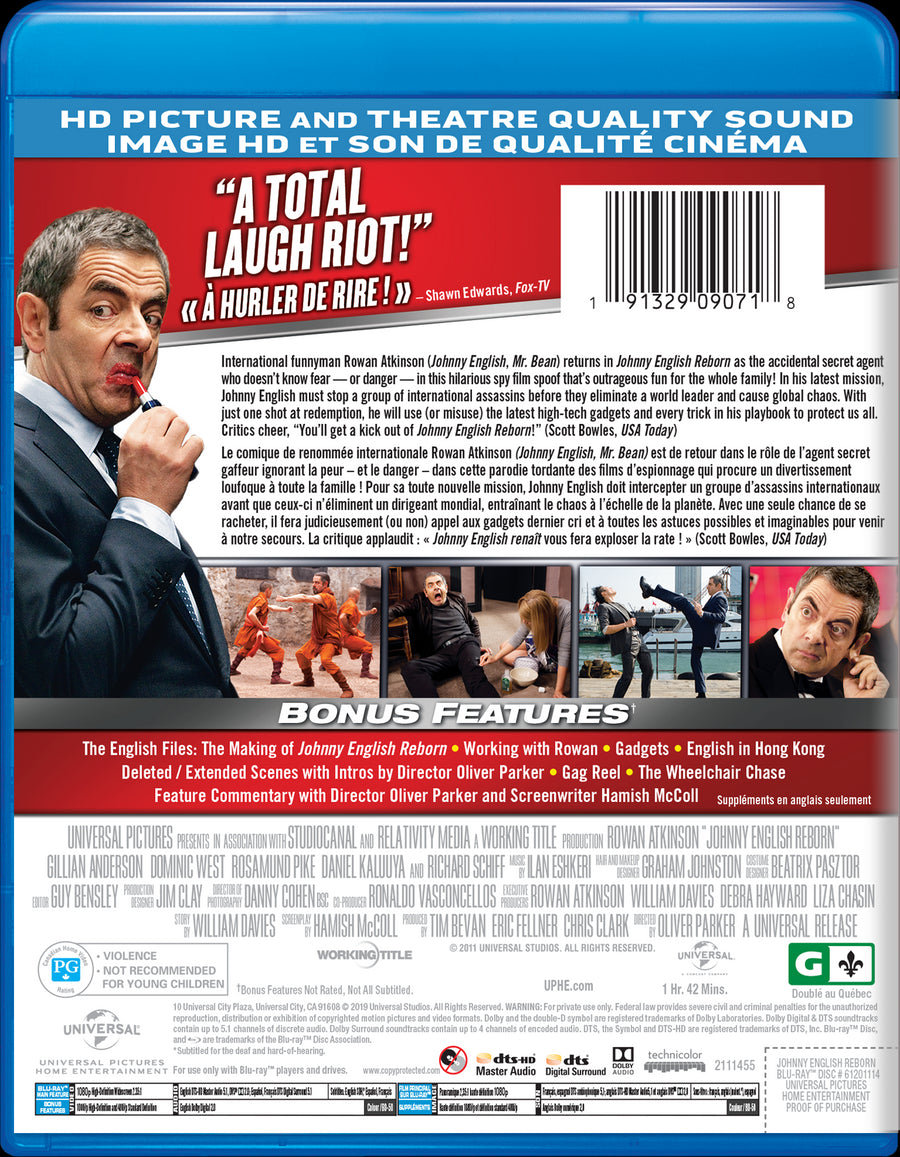 Johnny English Reborn [DVD]