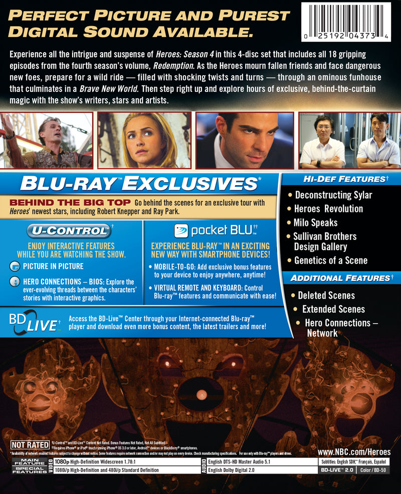 Heroes: Season 4 [DVD]