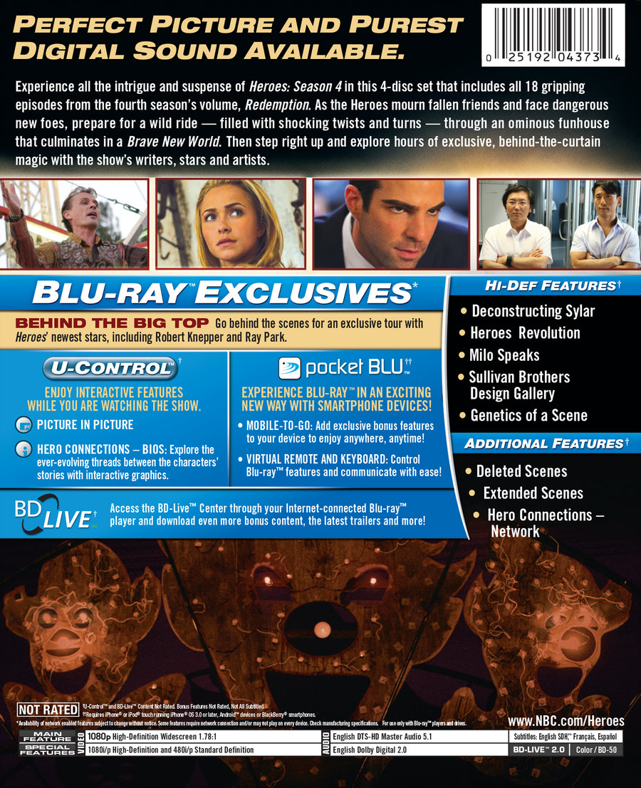 Heroes: Season 4 [DVD]