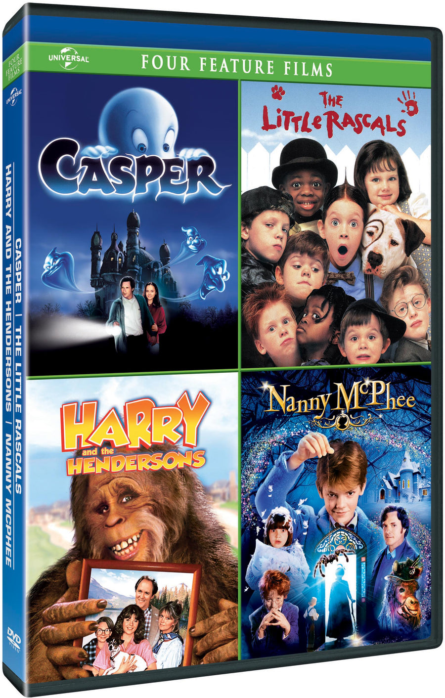 Casper / The Little Rascals / Harry and the Hendersons / Nanny McPhee Four Feature Films [DVD]