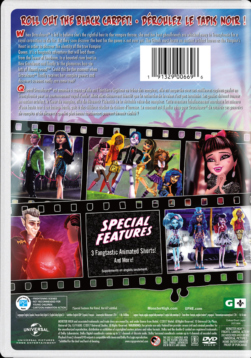 Monster High: Frights, Camera, Action! [DVD]