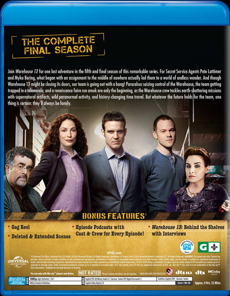 Warehouse 13: Season Five [DVD]