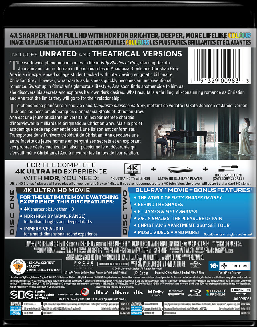 Fifty Shades of Grey (Blu-ray + DVD) [Blu-Ray]