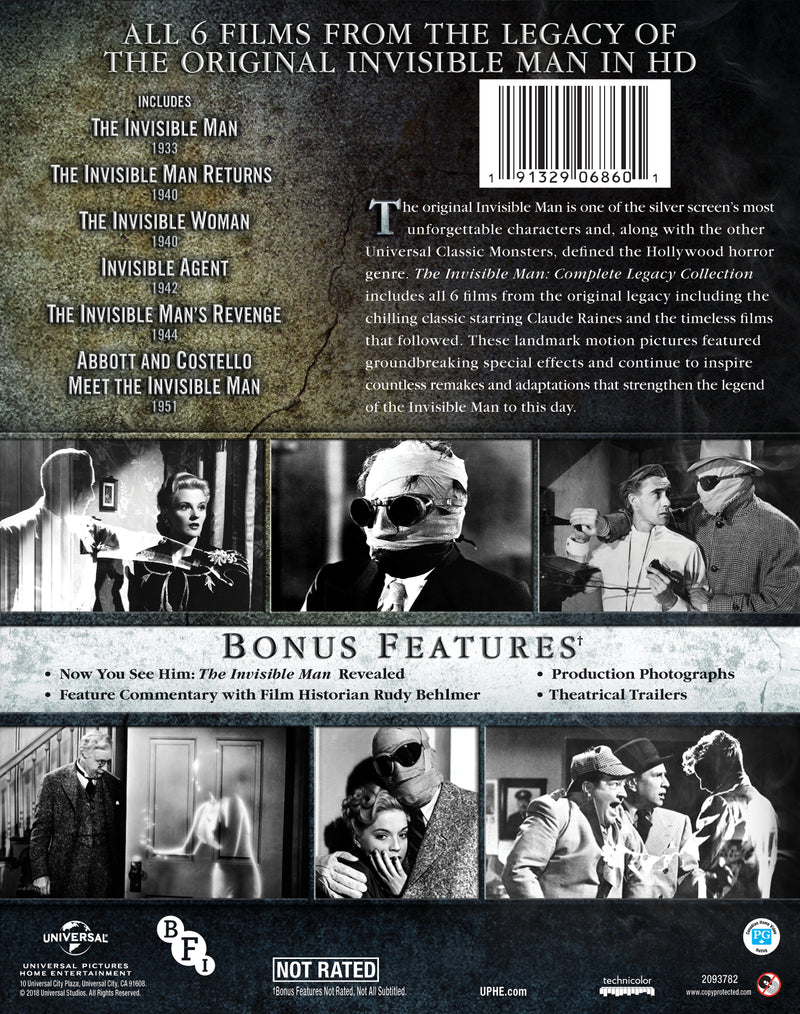 The Invisible Man: Complete Legacy Collection [DVD]