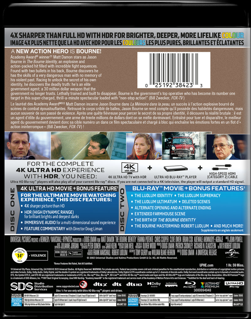 The Bourne Identity [DVD]