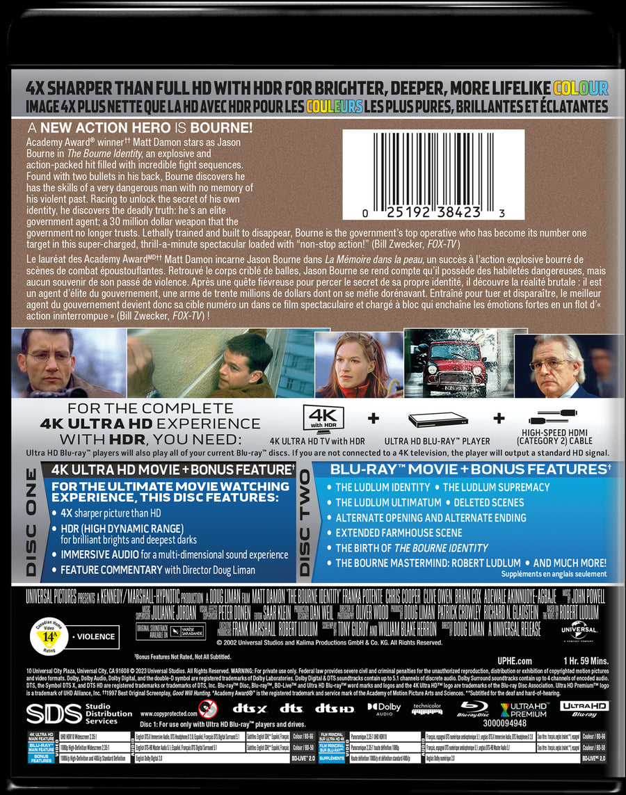 The Bourne Identity [DVD]