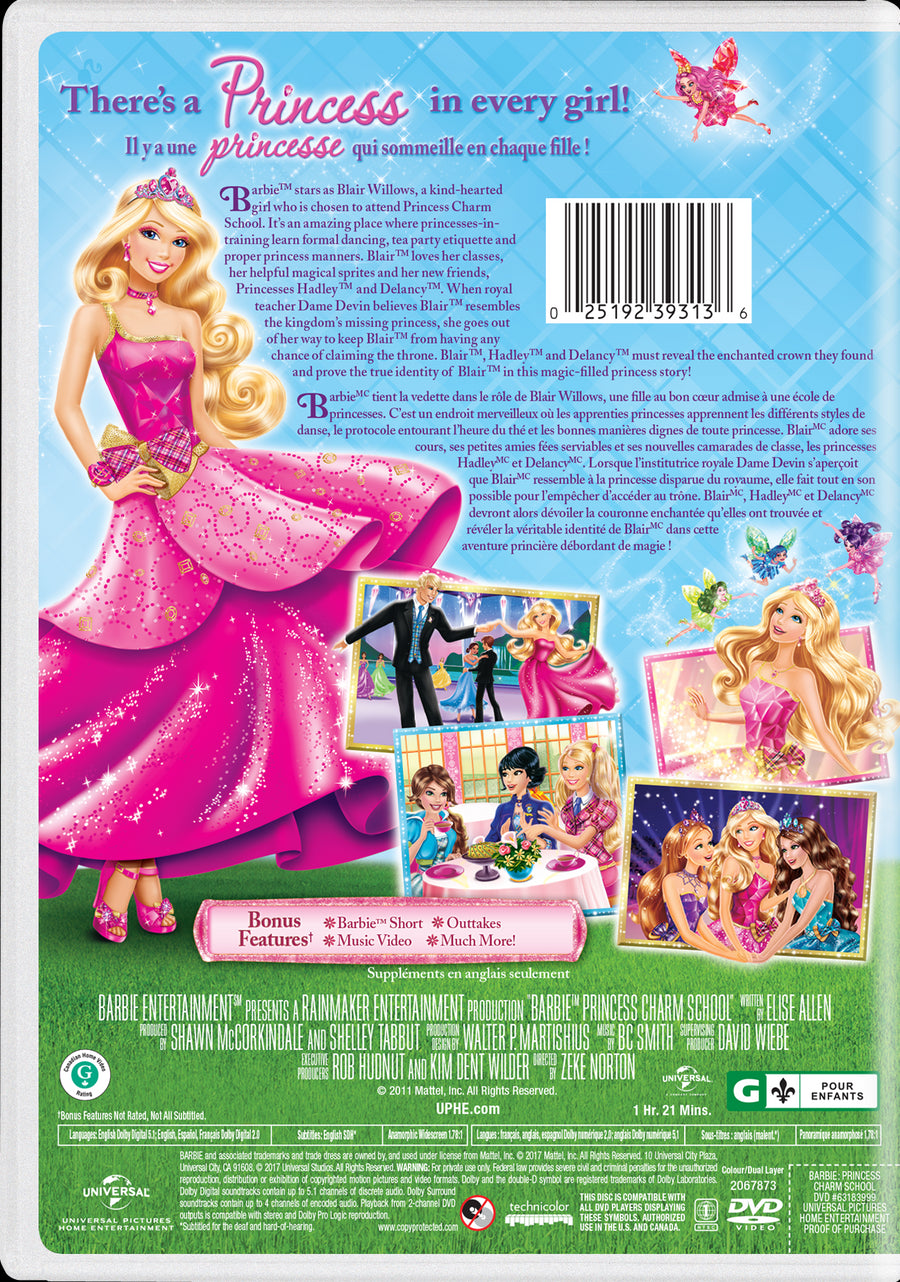 Barbie: Princess Charm School (New Artwork) [DVD]