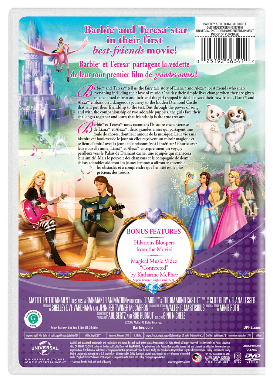 Barbie & The Diamond Castle (New Artwork) [DVD]