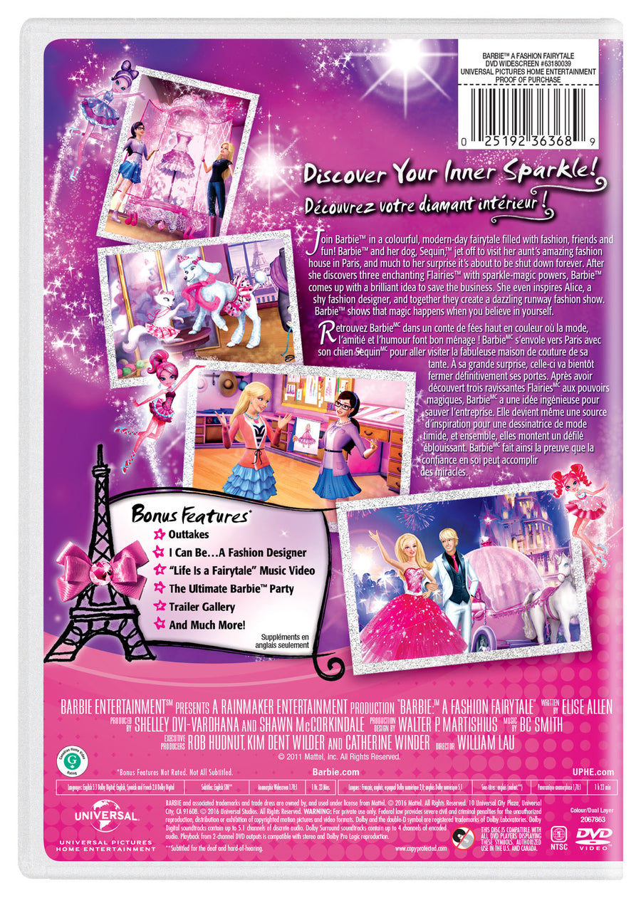 Barbie: A Fashion Fairytale (New Artwork) [DVD]