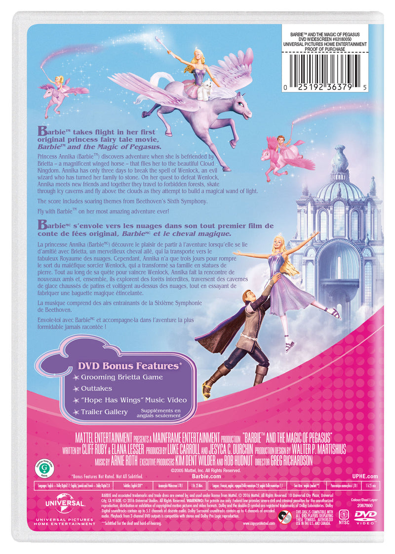 Barbie and the Magic of Pegasus (New Artwork) [DVD]