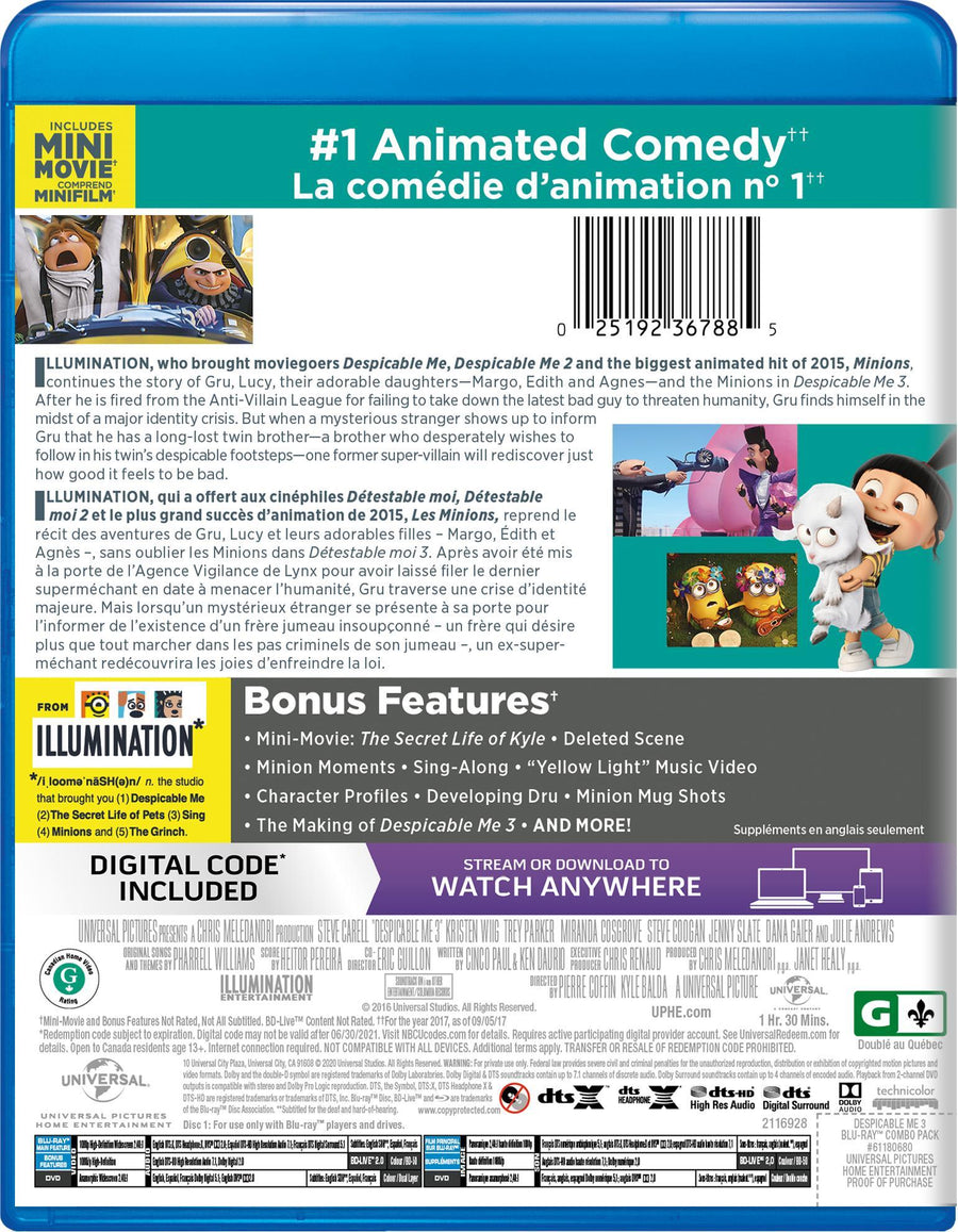 Despicable Me 3 (Blu-ray + DVD) [Blu-Ray]