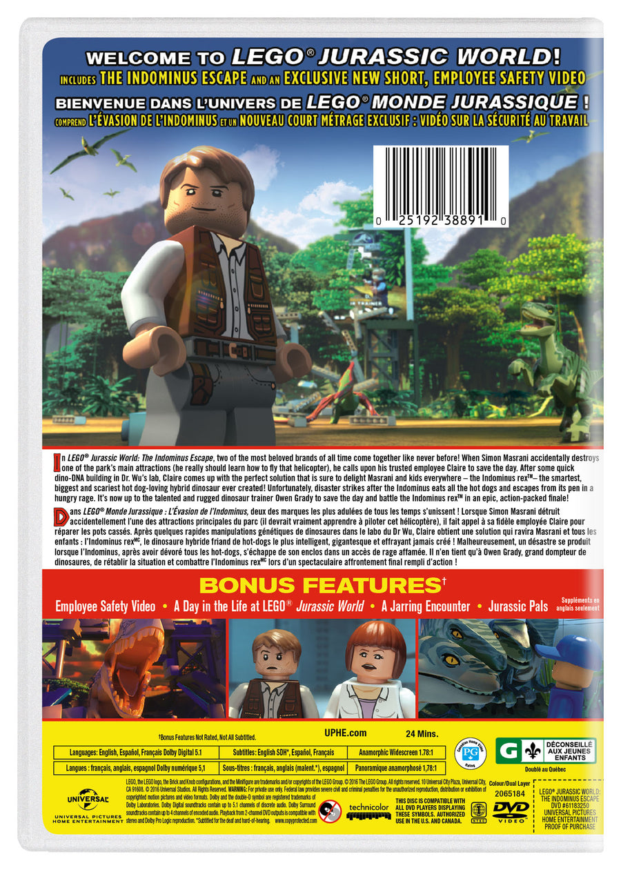 LEGO Jurassic World: The Indominus Escape [DVD]