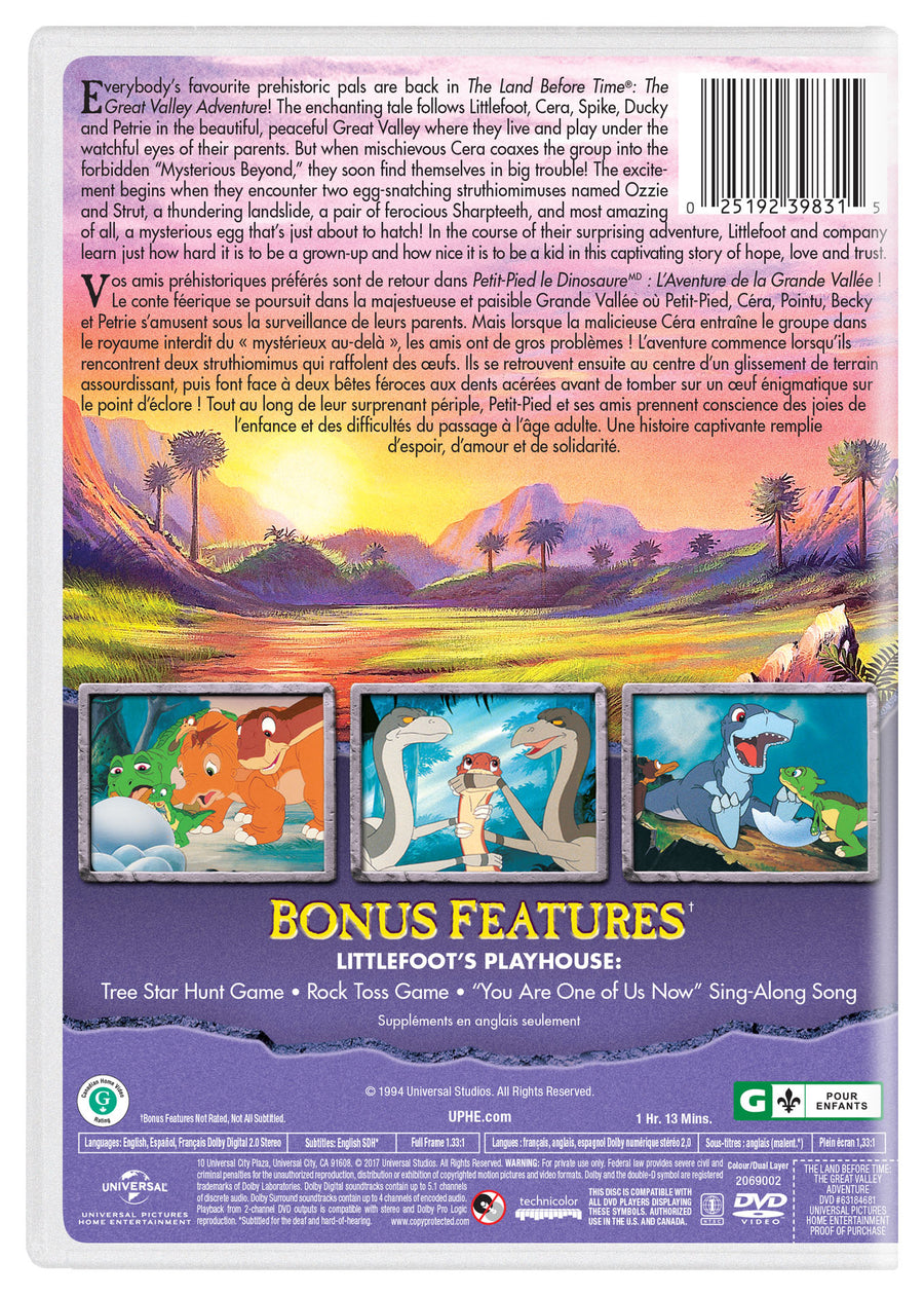 The Land Before Time: The Great Valley Adventure [DVD]