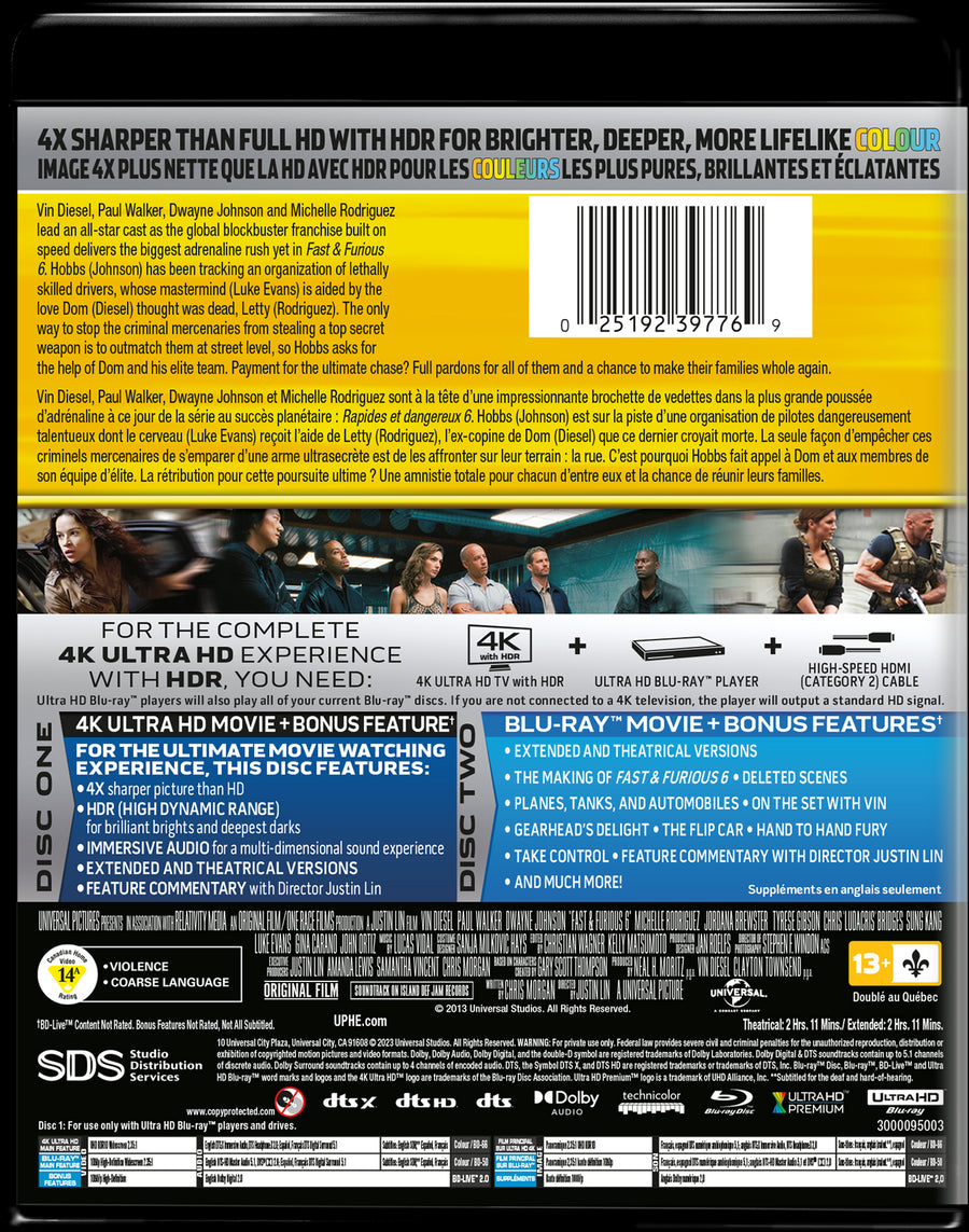 Fast & Furious 6 [Blu-Ray]