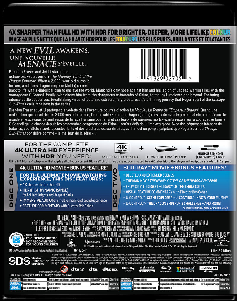 The Mummy: Tomb of the Dragon Emperor [Blu-Ray]