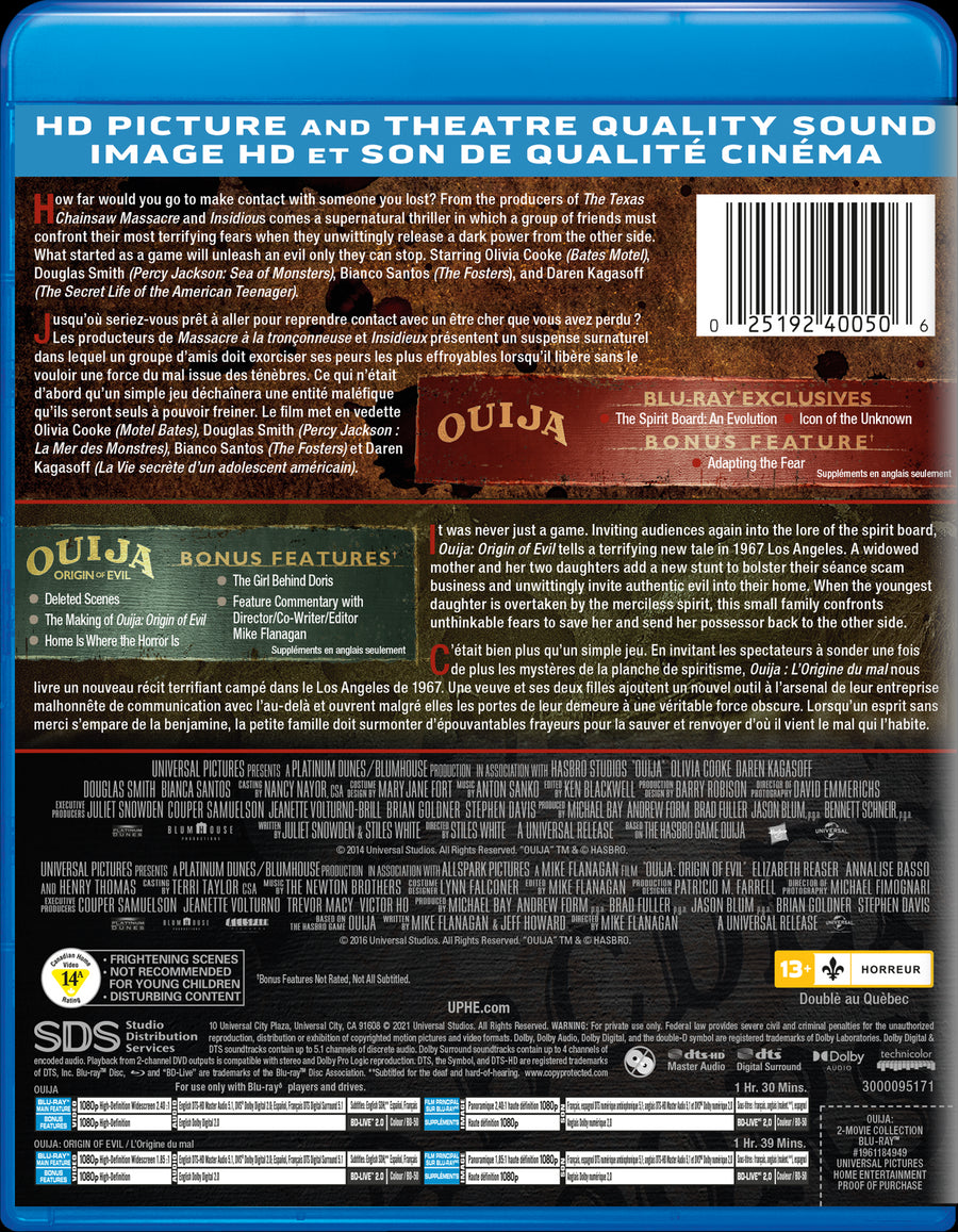 Ouija: 2-Movie Collection [DVD]
