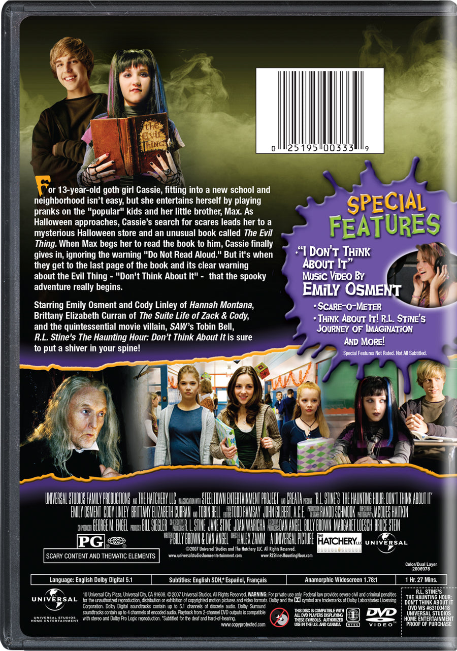 R.L. Stine's The Haunting Hour: Don't Think About It [DVD]