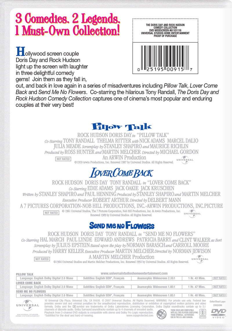 Doris Day and Rock Hudson Comedy Collection [DVD]