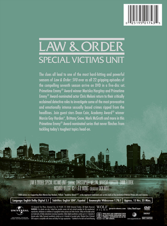 Law and Order - Special Victims Unit: Season 7 [DVD]