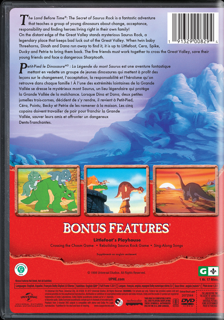 The Land Before Time: The Secret of Saurus Rock [DVD]