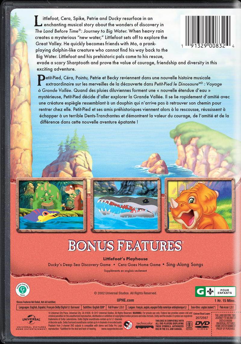 The Land Before Time: Journey to Big Water [DVD]