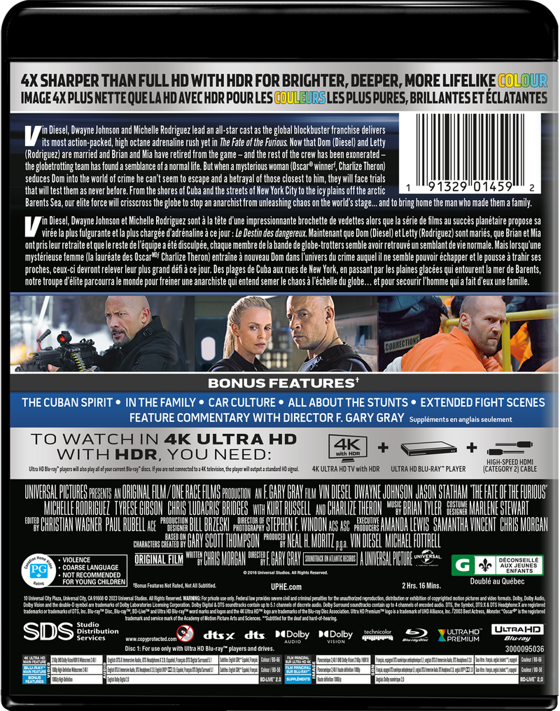 The Fate of the Furious (4K Ultra HD + Blu-ray) [UHD]