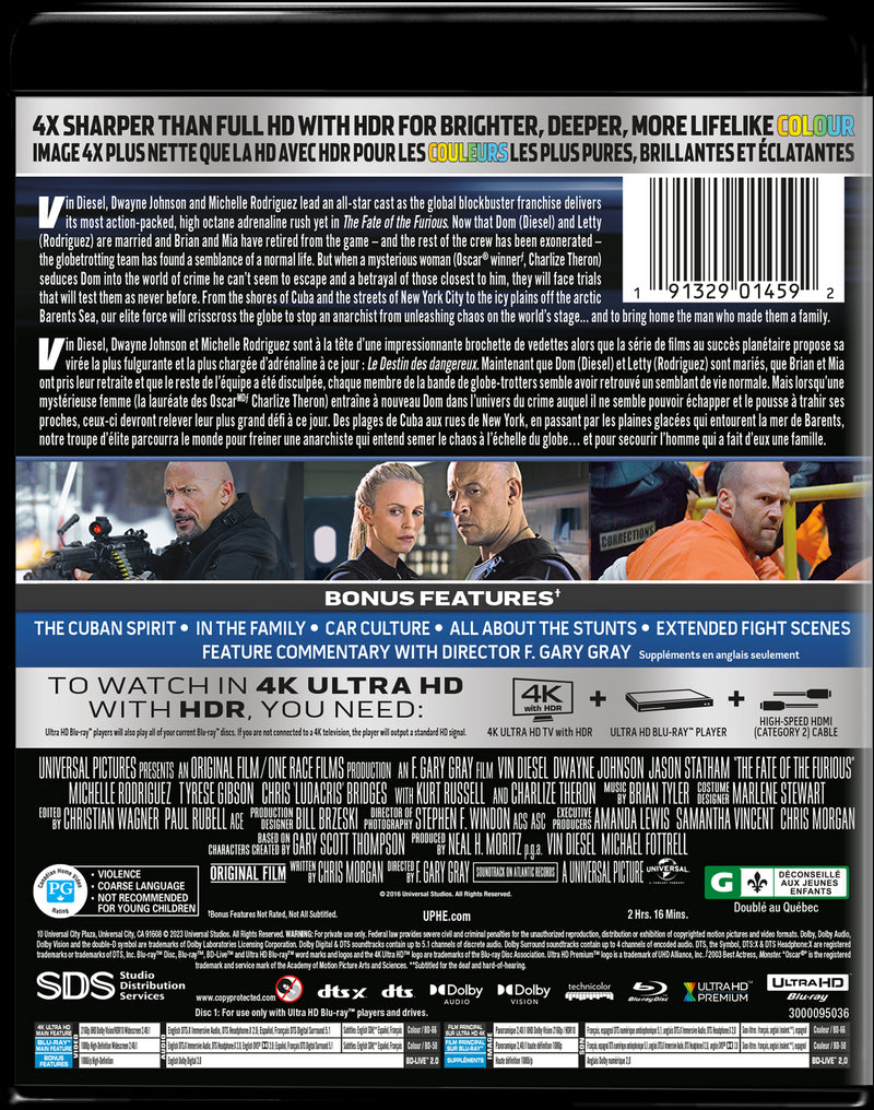 The Fate of the Furious (4K Ultra HD + Blu-ray) [UHD]