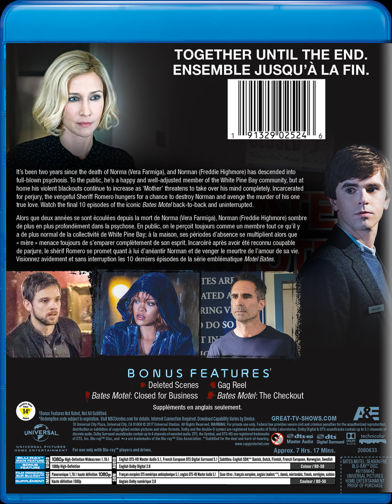 Bates Motel: Season Five [DVD]