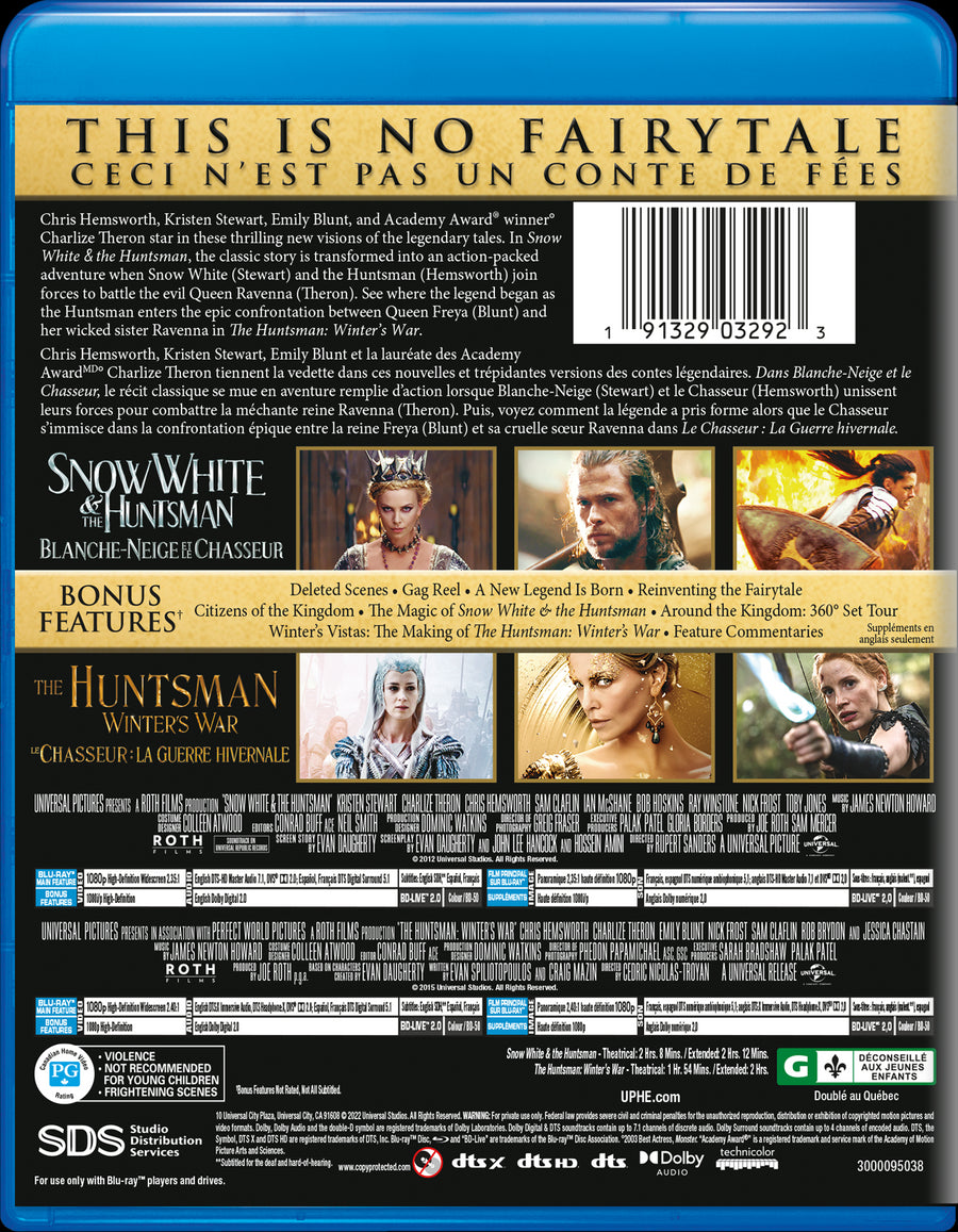 Snow White & The Huntsman / The Huntsman: Winter's War 2-Movie Collection [Blu-Ray]