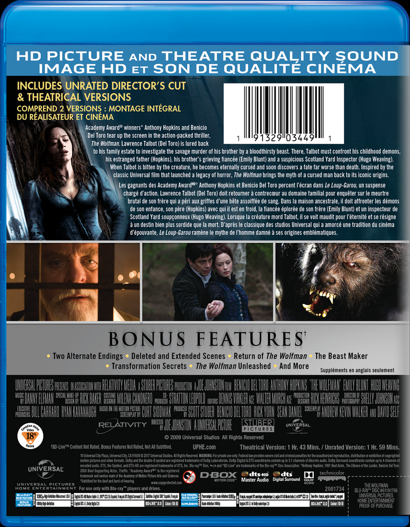 The Wolfman [Blu-Ray]