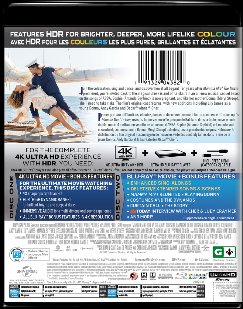 Mamma Mia! Here We Go Again (4K Ultra HD + Blu-ray) [UHD]