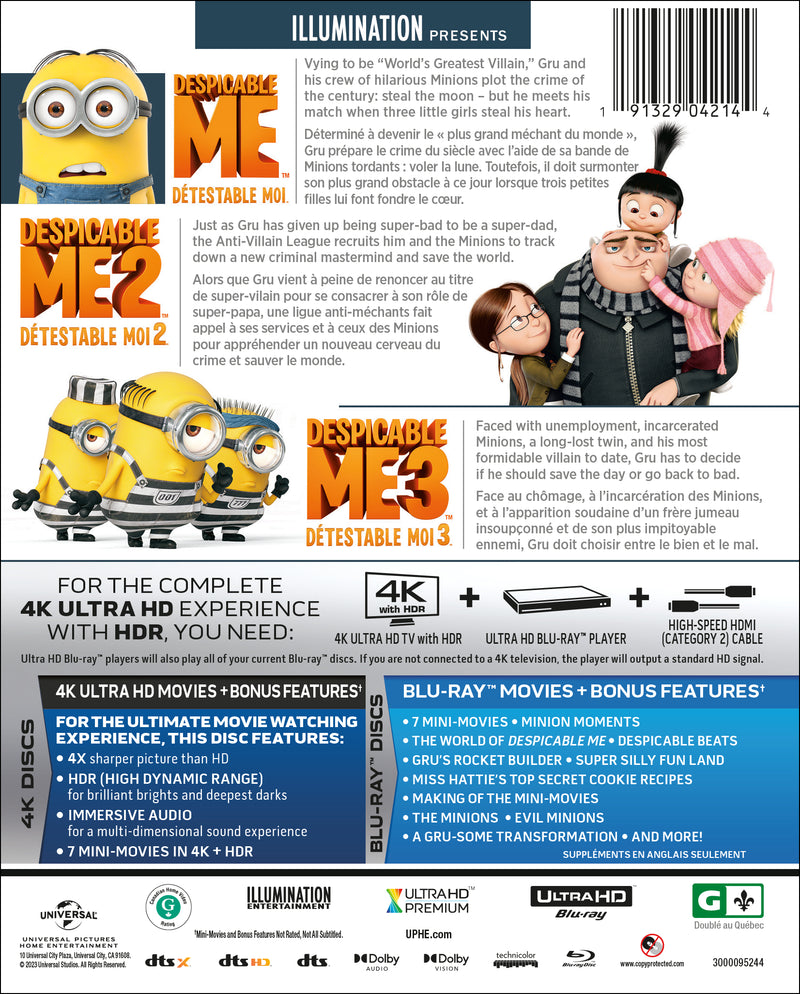 Illumination Presents: 3-Movie Collection (Blu-ray + DVD) [Blu-Ray]