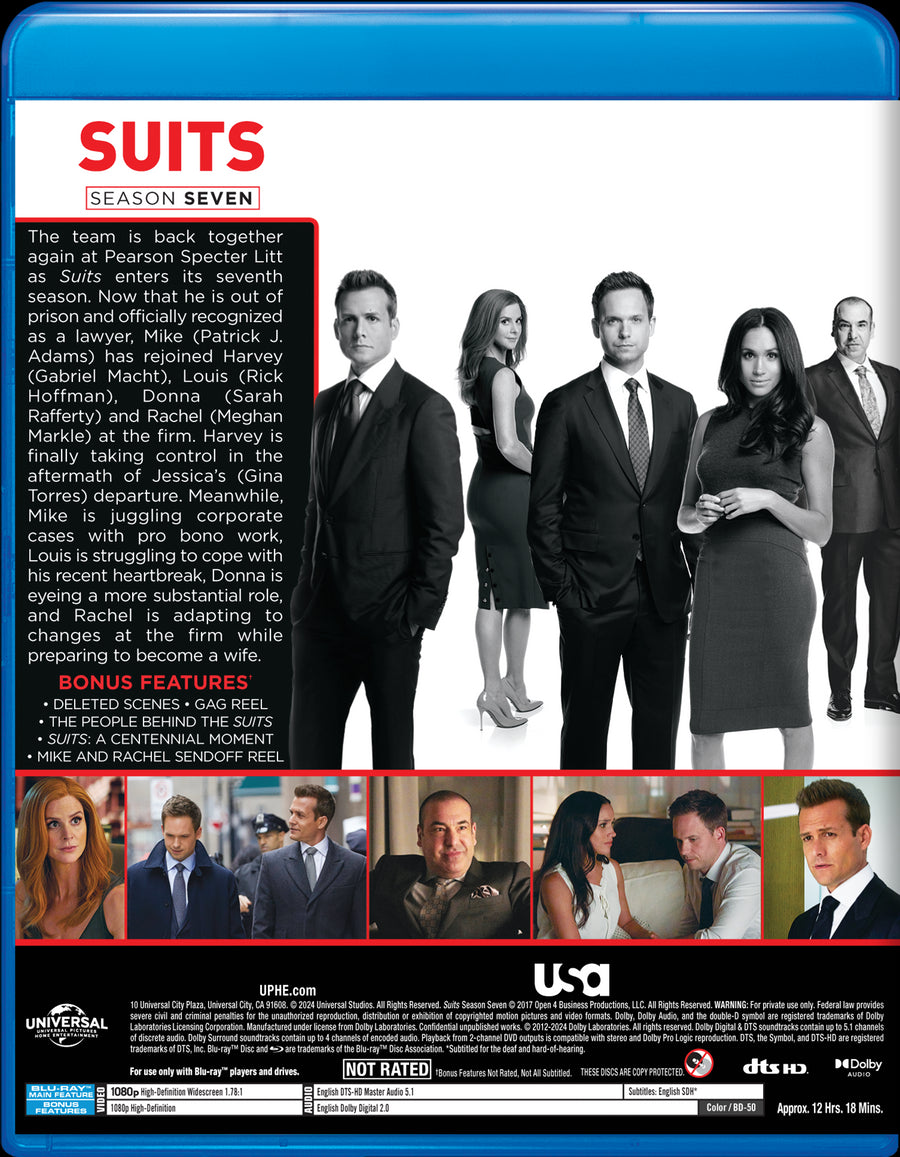 Suits: Season Seven [DVD]