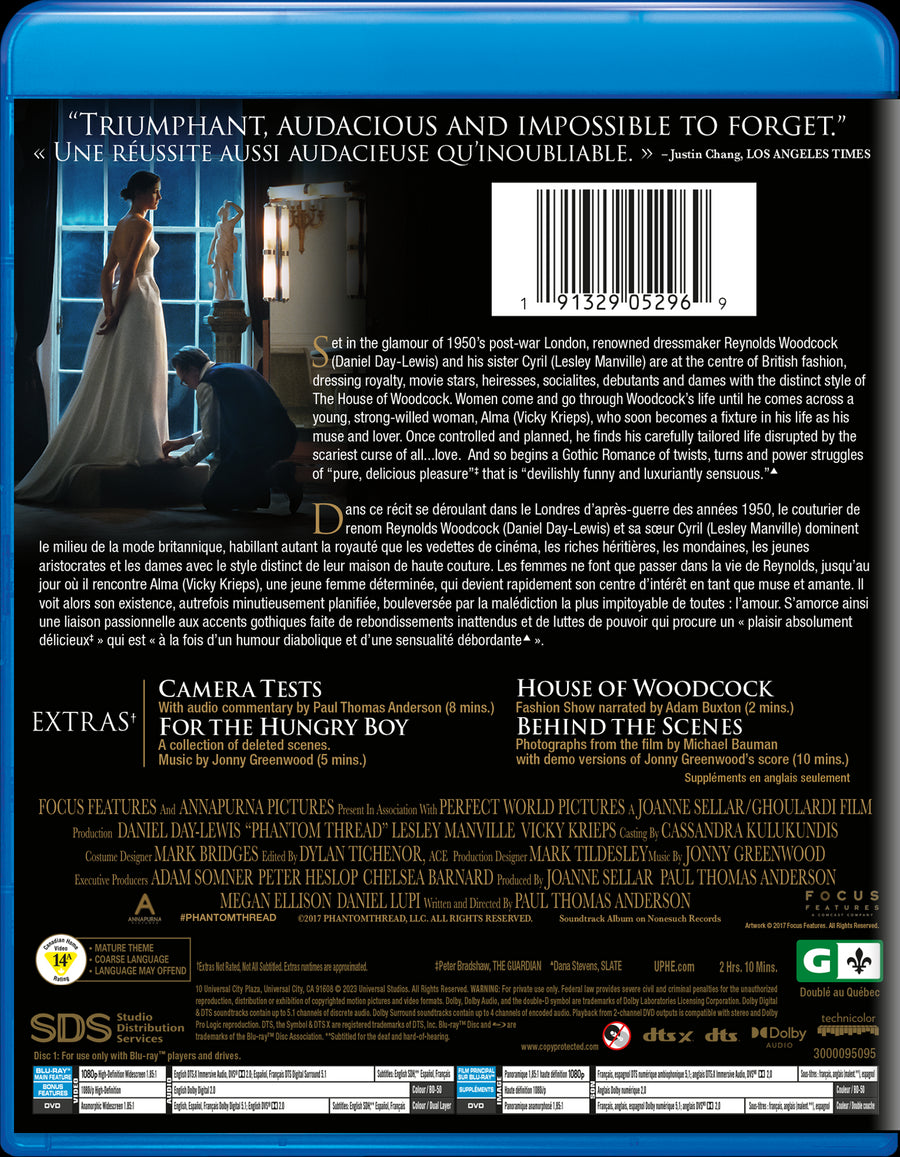 Phantom Thread (Blu-ray + DVD) [Blu-Ray]