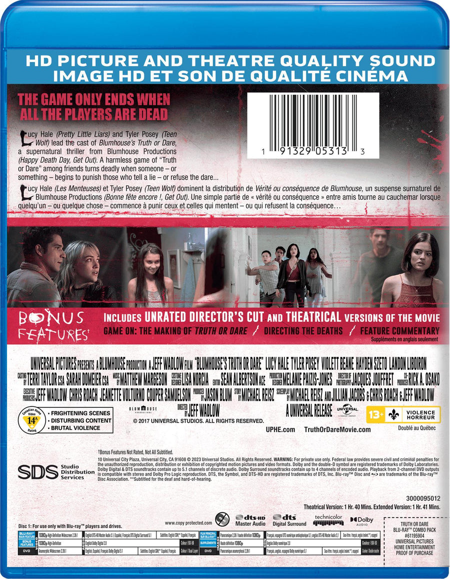Blumhouse's Truth Or Dare (Blu-ray + DVD) [Blu-Ray]