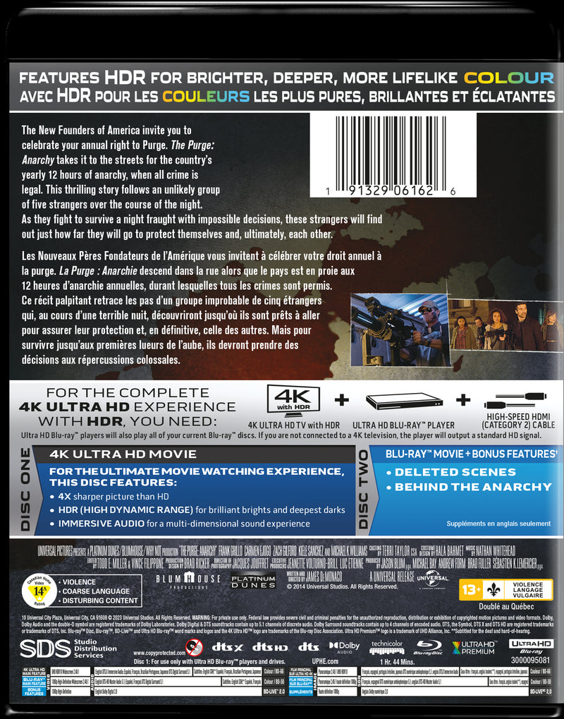 The Purge: Anarchy (4K Ultra HD + Blu-ray) [UHD]