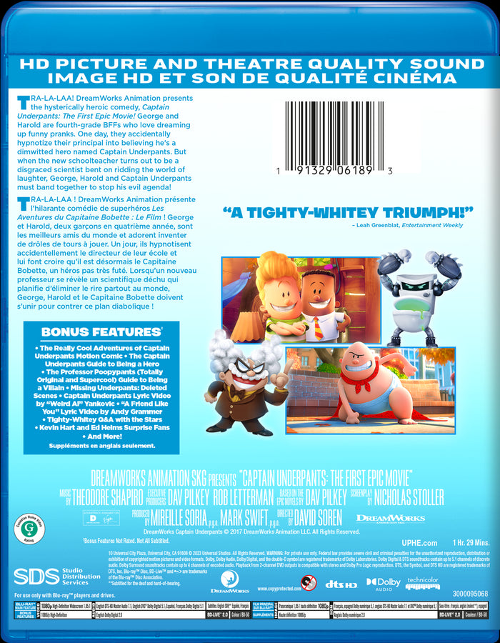 Captain Underpants: The First Epic Movie [DVD]