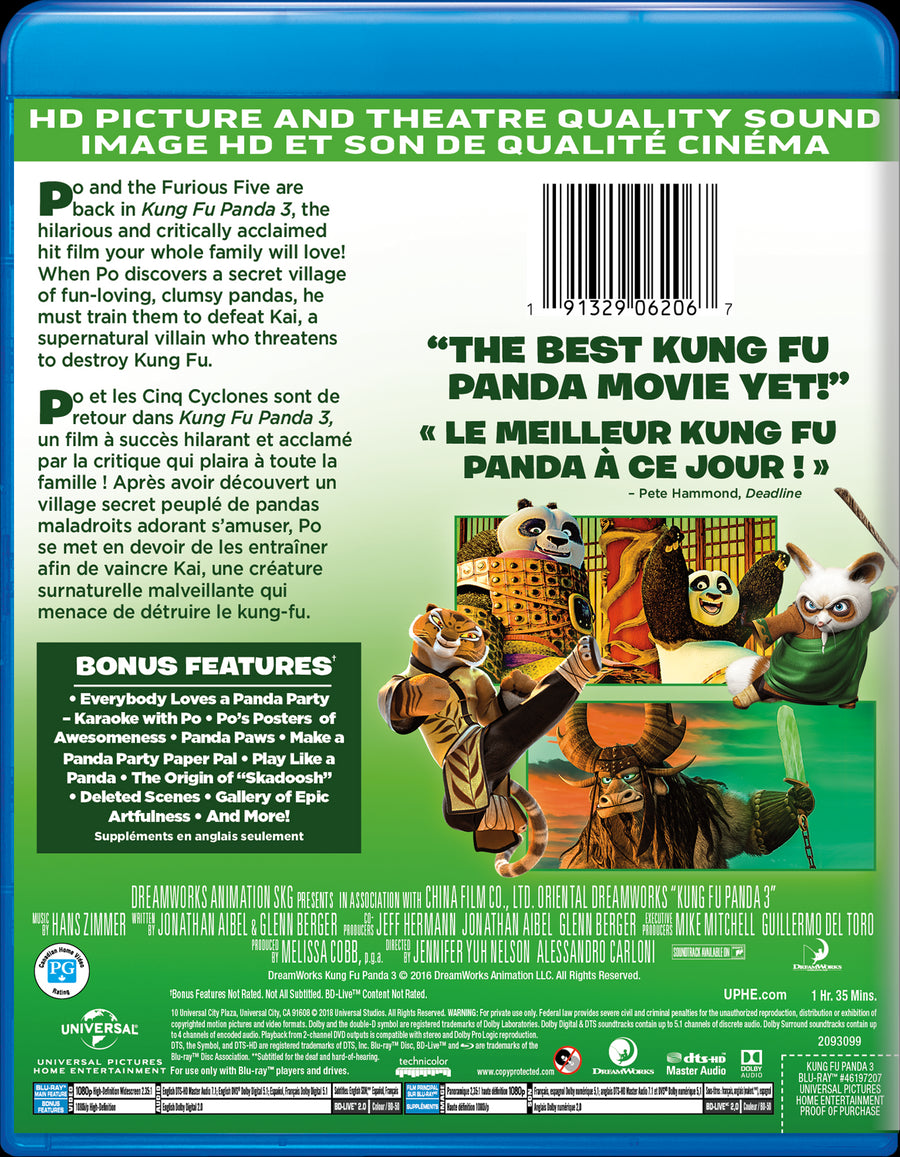 Kung Fu Panda 3 [DVD]