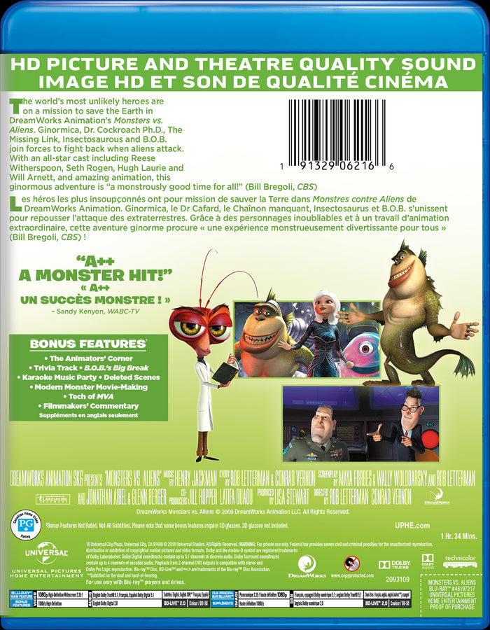 Monsters vs. Aliens [Blu-Ray]