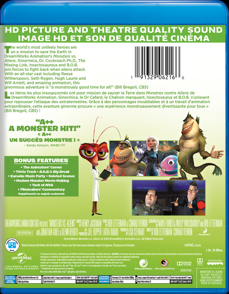 Monsters vs. Aliens [Blu-Ray]